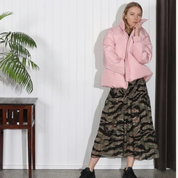 Ganni Jackets Coats Ganni Pale Pink Puffer Jacket Poshmark